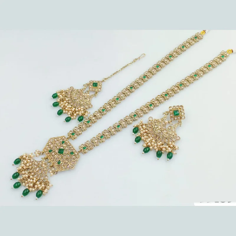 Buy More, Save More On Stunning Jewelry Pieces Rani Sati Jewels Gold Plated Crystal and Pearl Long Necklace Set Buy More, Save More On Stunning Jewelry Pieces Rani Sati Jewels Gold Plated Crystal and Pearl Long Necklace Set