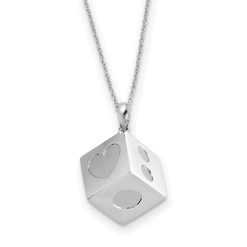 Special Jewelry Deals – Upgrade Your Collection Rhodium Plated Sterling Silver Lucky As Can Be Necklace, 18 Inch Special Jewelry Deals – Upgrade Your Collection Rhodium Plated Sterling Silver Lucky As Can Be Necklace, 18 Inch