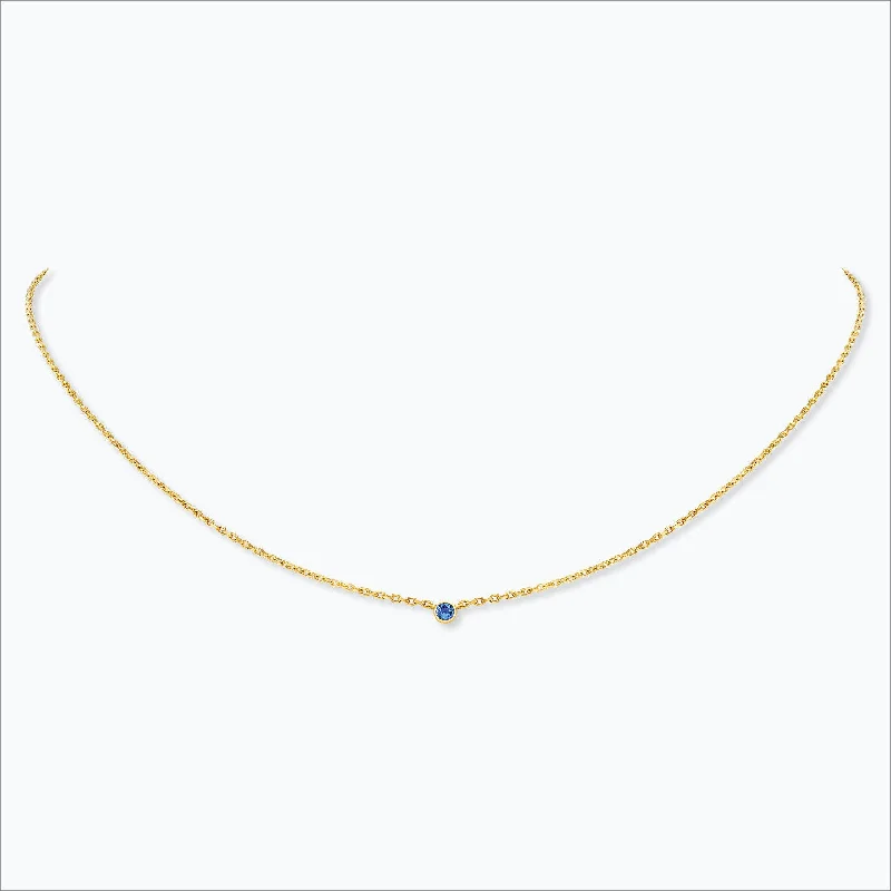 Flash Jewelry Sale – Get Stunning Pieces At Low Prices 1 Stone 18K Gold Necklace w. Blue Sapphire Flash Jewelry Sale – Get Stunning Pieces At Low Prices 1 Stone 18K Gold Necklace w. Blue Sapphire