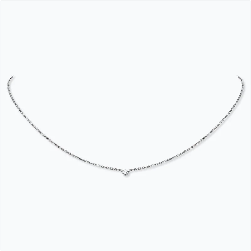 Elegant Jewelry, Affordable Luxury – Shop Now 1 Stone 18K White Gold Necklace w. Diamond Elegant Jewelry, Affordable Luxury – Shop Now 1 Stone 18K White Gold Necklace w. Diamond