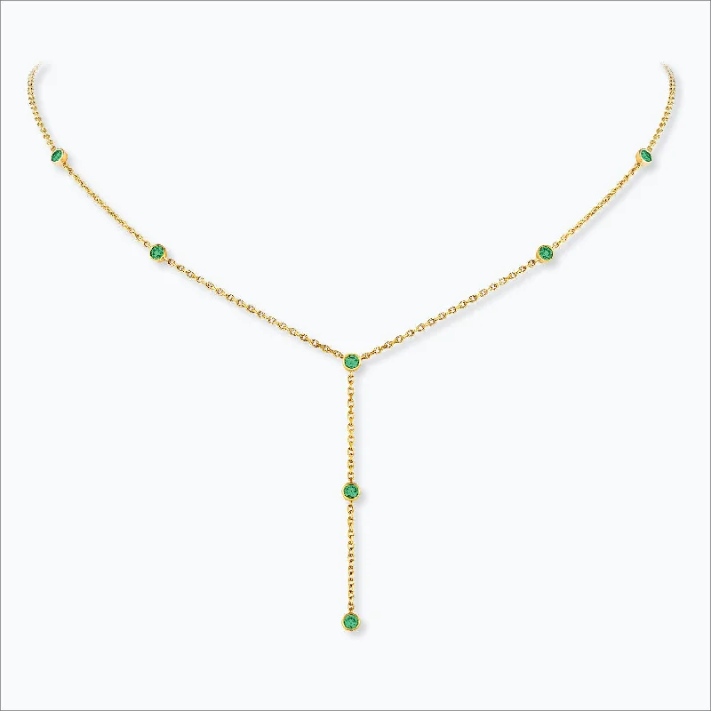 Trending Jewelry Styles Now At Limited-Time Discounts 7 Stone 18K Gold Necklace w. Tsavorite Trending Jewelry Styles Now At Limited-Time Discounts 7 Stone 18K Gold Necklace w. Tsavorite