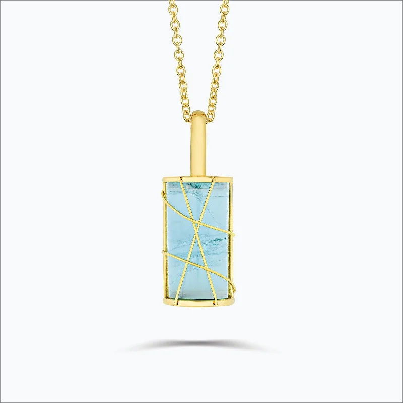 Get Ready To Sparkle – Special Jewelry Discounts Karura 18K Gold Necklace w. Aquamarine Get Ready To Sparkle – Special Jewelry Discounts Karura 18K Gold Necklace w. Aquamarine
