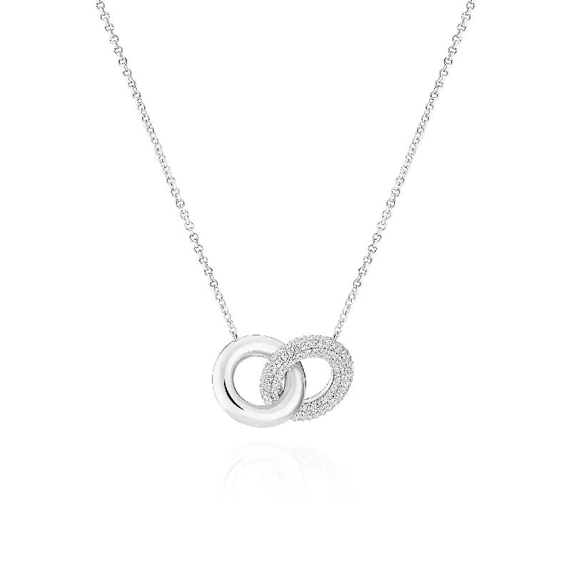 Shop Dazzling Jewelry With Special Promotional Discounts Carrara Due Piccolo Silver Necklace w. Zirconia Shop Dazzling Jewelry With Special Promotional Discounts Carrara Due Piccolo Silver Necklace w. Zirconia