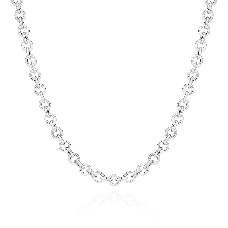 Luxury Jewelry Sale – Sparkle For Less Carrara Silver Chain