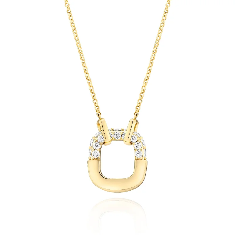 Customized Silver Jewelry For Unique Style Maratea Gold Plated Necklace w. Zirconia Customized Silver Jewelry For Unique Style Maratea Gold Plated Necklace w. Zirconia