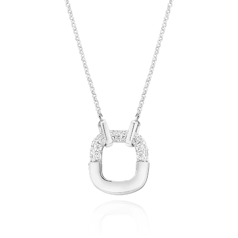 Handmade Pearl Jewelry For Timeless Elegance Maratea Silver Necklace w. Zirconia