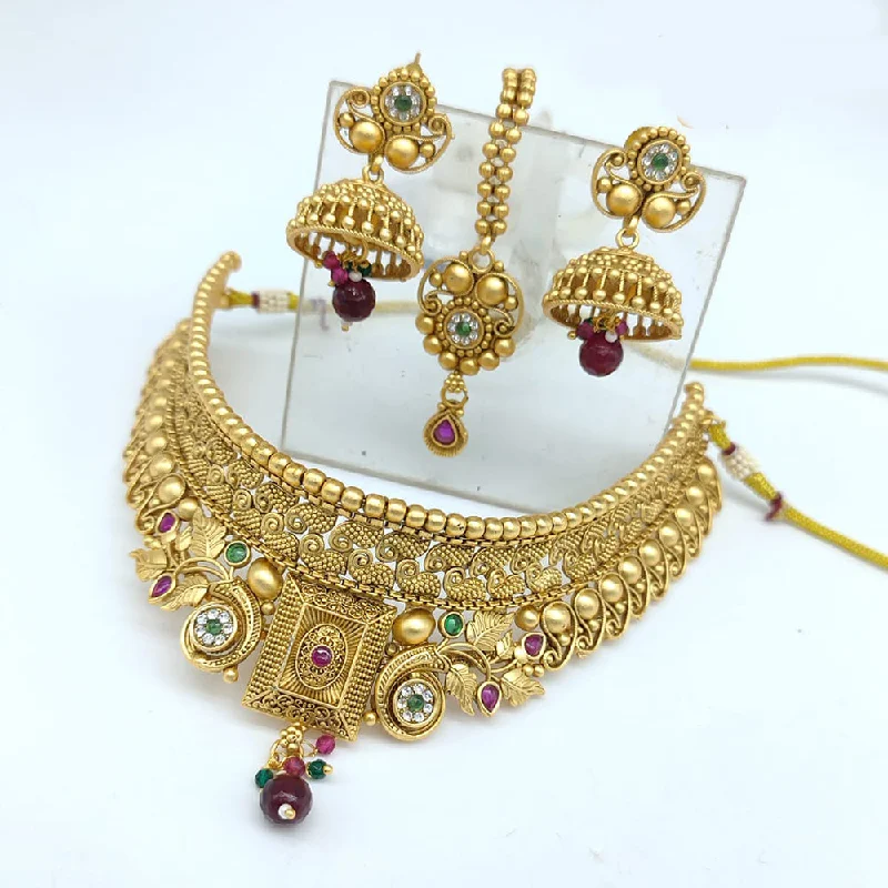 Unlock Unbeatable Jewelry Deals Before They’Re Gone SNERA Gold Plated Pota Stone choker Necklace Set Unlock Unbeatable Jewelry Deals Before They’Re Gone SNERA Gold Plated Pota Stone choker Necklace Set