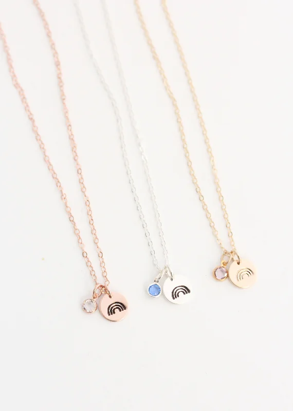 Premium Jewelry Now Available At Special Discounts rainbow necklace {silver + gold}