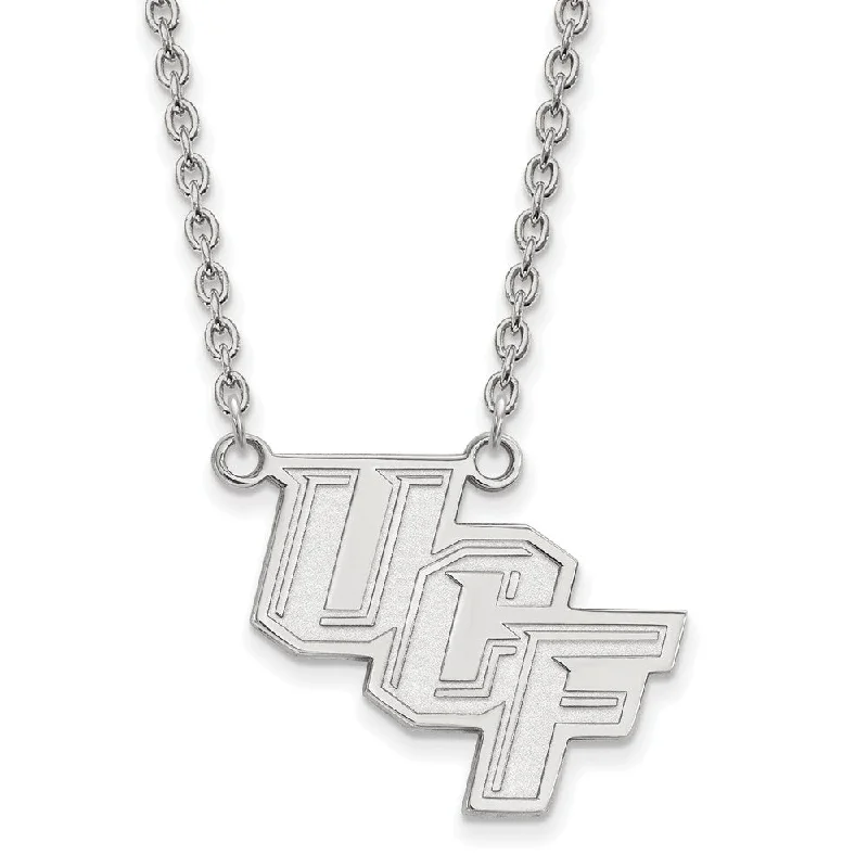 Your Perfect Accessory Now At The Best Price Sterling Silver Central Florida Large 'UCF' Pendant Necklace Your Perfect Accessory Now At The Best Price Sterling Silver Central Florida Large 'UCF' Pendant Necklace