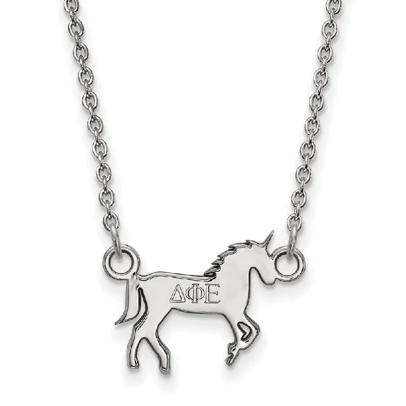 Elegant Necklaces And Bracelets At Limited-Time Offers Sterling Silver Delta Phi Epsilon XS (Tiny) Necklace Elegant Necklaces And Bracelets At Limited-Time Offers Sterling Silver Delta Phi Epsilon XS (Tiny) Necklace