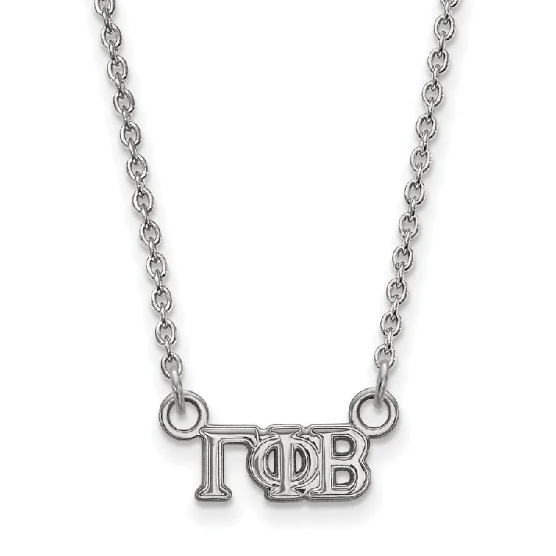 Last Chance To Shop High-End Jewelry At Markdown Prices Sterling Silver Gamma Phi Beta XS (Tiny) Greek Letters Necklace Last Chance To Shop High-End Jewelry At Markdown Prices Sterling Silver Gamma Phi Beta XS (Tiny) Greek Letters Necklace