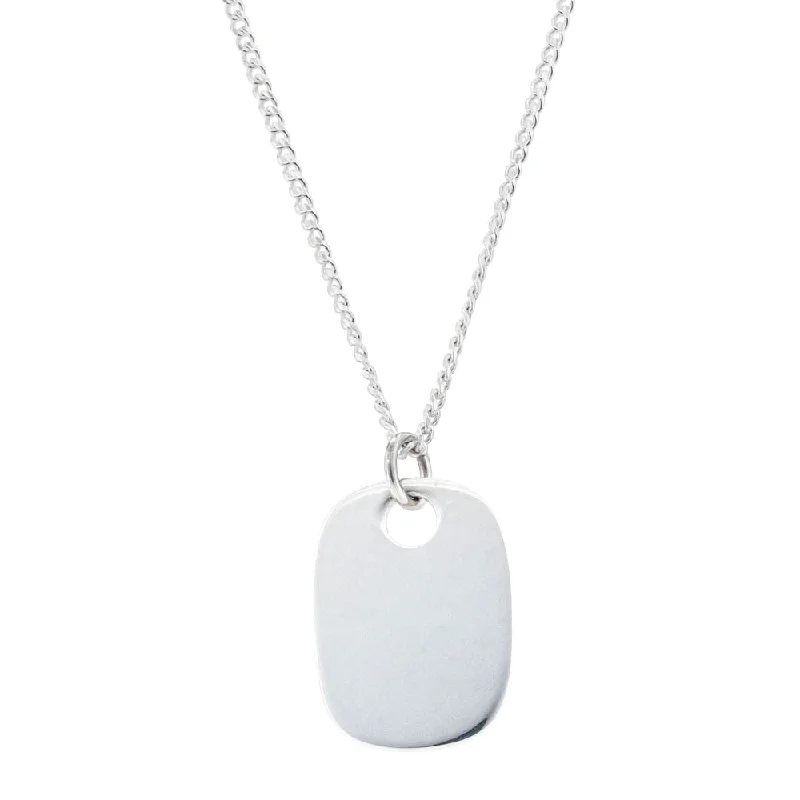 Luxury Jewelry Clearance – Shop Premium Styles Now Sterling Silver ID Pendant With Curb Chain Luxury Jewelry Clearance – Shop Premium Styles Now Sterling Silver ID Pendant With Curb Chain