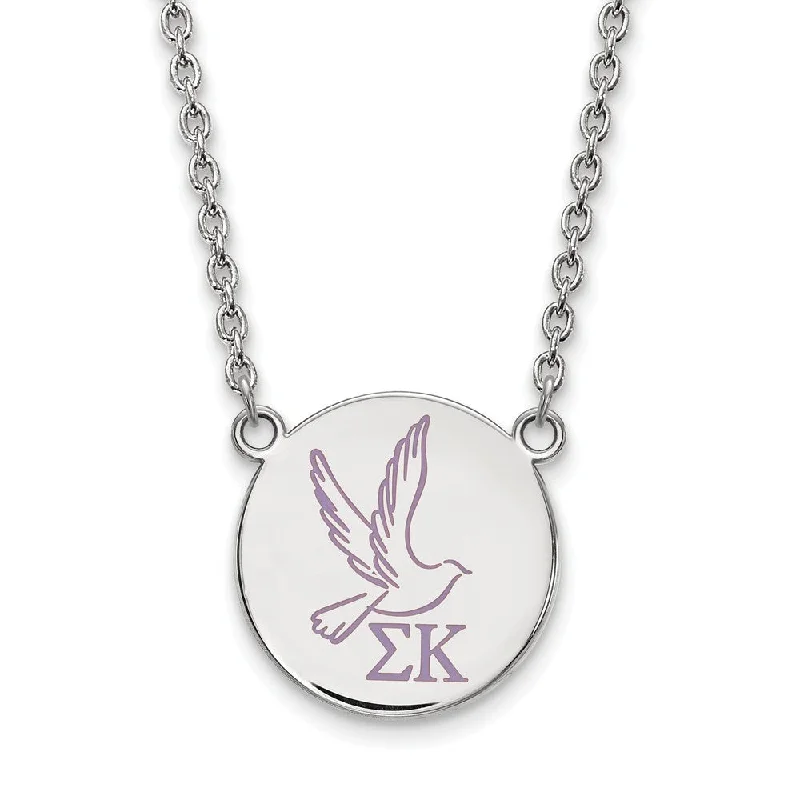 Grab Your Favorite Jewelry At The Lowest Prices Sterling Silver Sigma Kappa Large Enamel Necklace Grab Your Favorite Jewelry At The Lowest Prices Sterling Silver Sigma Kappa Large Enamel Necklace