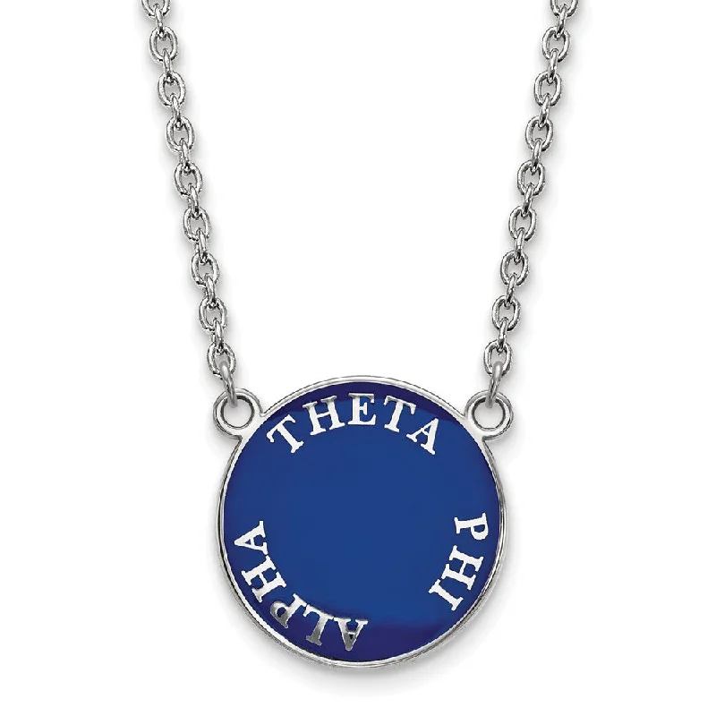 Fashion-Forward Jewelry At Incredible Prices Sterling Silver Theta Phi Alpha Large Enamel Disc Necklace Fashion-Forward Jewelry At Incredible Prices Sterling Silver Theta Phi Alpha Large Enamel Disc Necklace