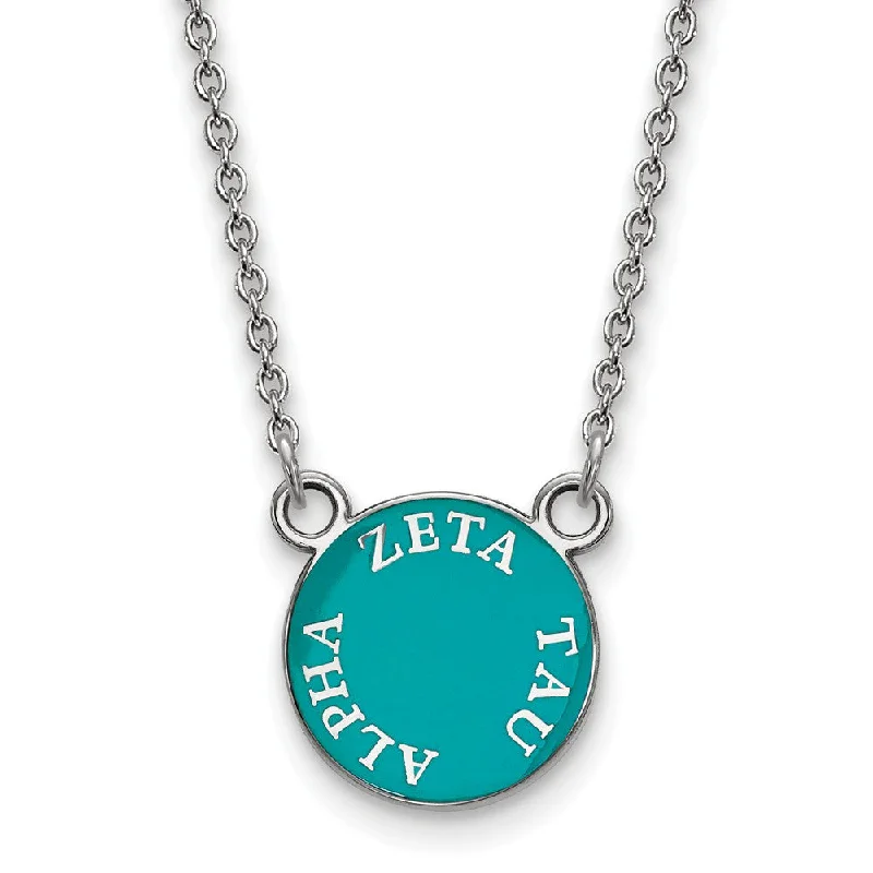 Your Dream Jewelry At Dream Prices Sterling Silver Zeta Tau Alpha Small Enamel Disc Necklace Your Dream Jewelry At Dream Prices Sterling Silver Zeta Tau Alpha Small Enamel Disc Necklace