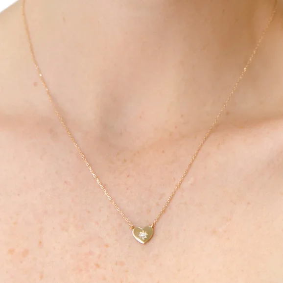 Shop Fine Jewelry With Amazing Deals Vintage Star Heart Pendant Necklace - Gold & Diamond Shop Fine Jewelry With Amazing Deals Vintage Star Heart Pendant Necklace - Gold & Diamond
