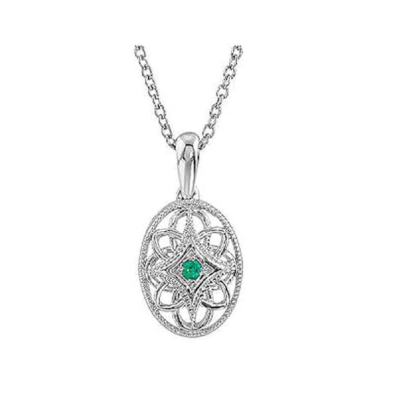 Exclusive Jewelry Markdowns – Limited-Time Offer Vintage Style Emerald Oval Necklace in Sterling Silver Exclusive Jewelry Markdowns – Limited-Time Offer Vintage Style Emerald Oval Necklace in Sterling Silver