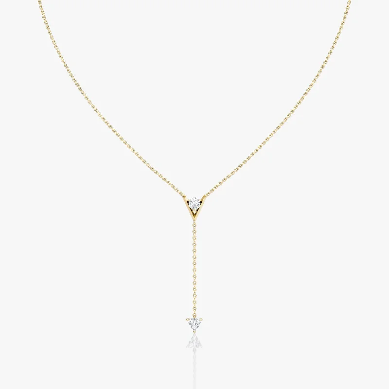 Flash Sale On Stunning Jewelry – Don't Miss Out V Duo Lariat 14K Gold Necklace w. 0.50ct Lab-Grown Diamonds Flash Sale On Stunning Jewelry – Don't Miss Out V Duo Lariat 14K Gold Necklace w. 0.50ct Lab-Grown Diamonds