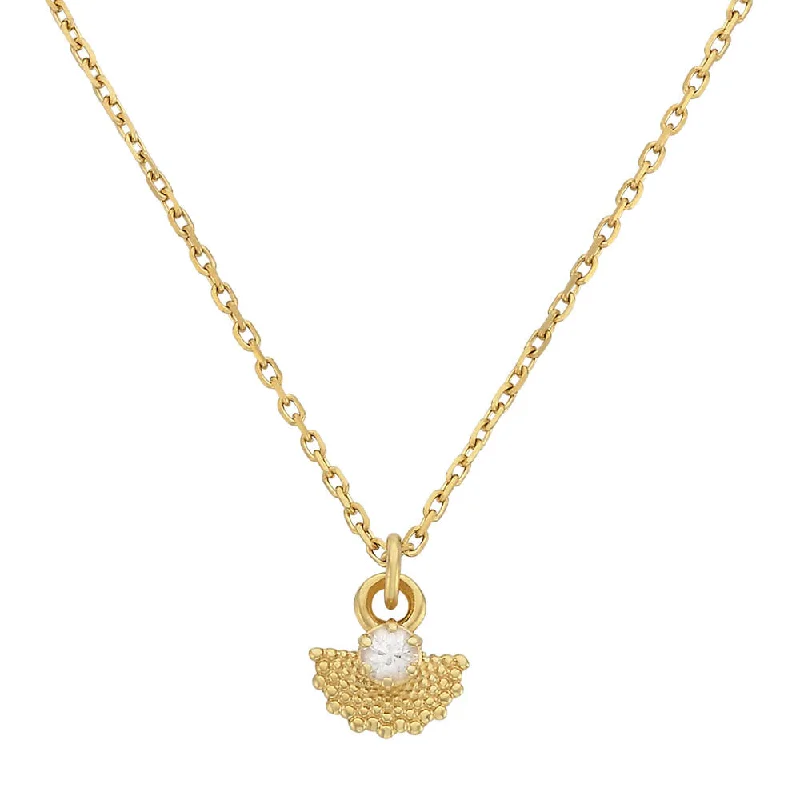 Timeless Jewelry, Timeless Savings – Don't Wait Zoe & Morgan EOS Pendant - Gold Plated & White Zircon Timeless Jewelry, Timeless Savings – Don't Wait Zoe & Morgan EOS Pendant - Gold Plated & White Zircon