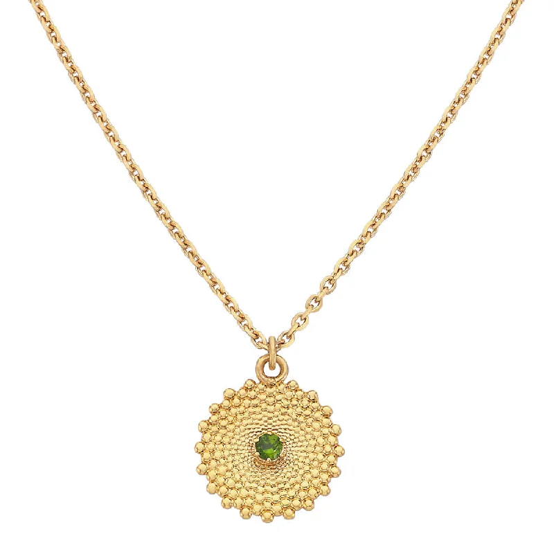 Affordable Glamour – Premium Jewelry For Less Zoe & Morgan Helios Pendant - Gold Plated & Chrome Diopside Affordable Glamour – Premium Jewelry For Less Zoe & Morgan Helios Pendant - Gold Plated & Chrome Diopside