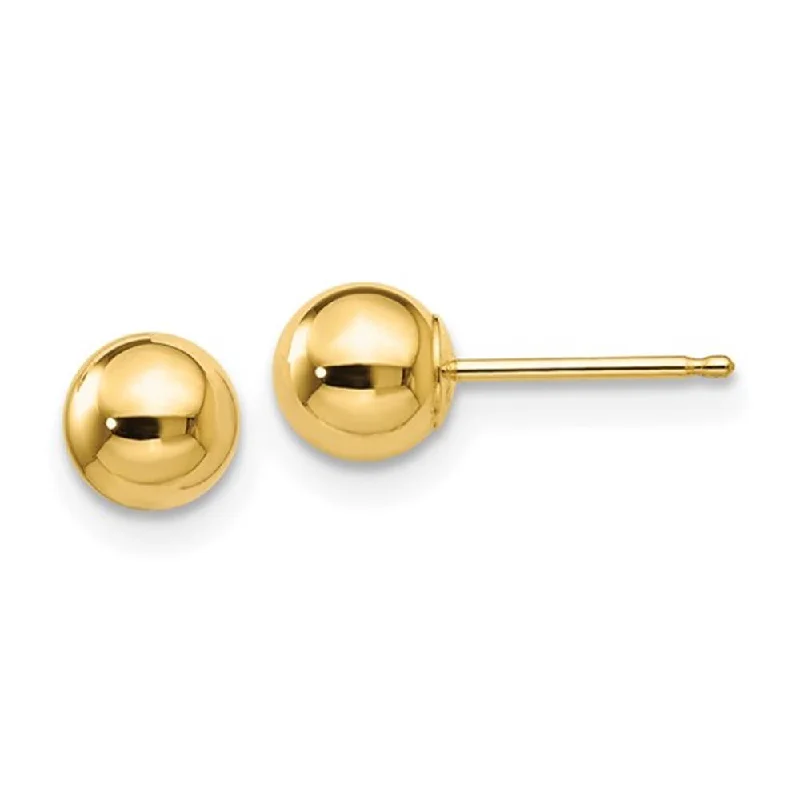 Premium Jewelry Now Available At Special Discounts 14K 5MM Gold Ball Stud