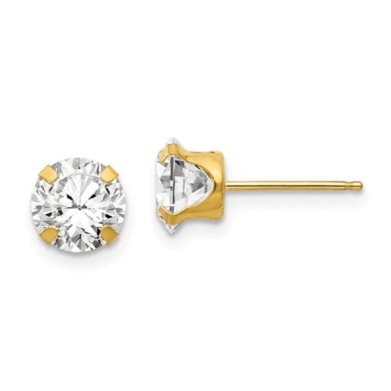 Special Jewelry Deals – Upgrade Your Collection 14K 6.5mm Cubic Zirconia Post Earrings Special Jewelry Deals – Upgrade Your Collection 14K 6.5mm Cubic Zirconia Post Earrings