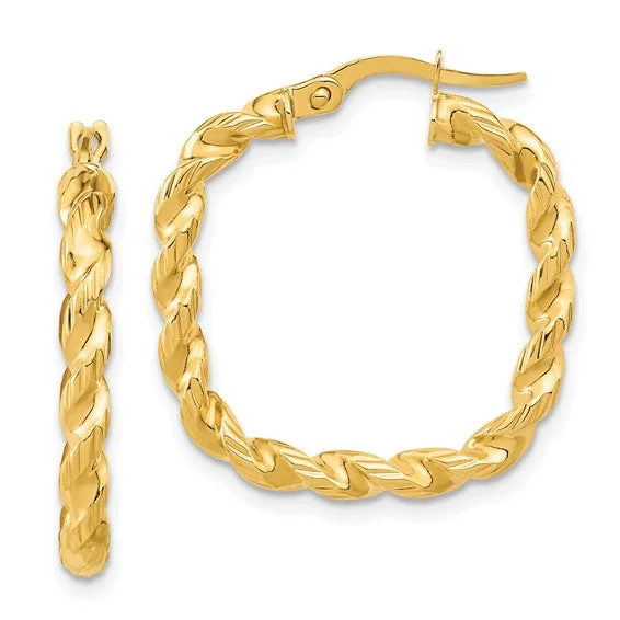 Shop Stylish Jewelry Now And Save Big 14K Medium Twisted Hoop Earrings