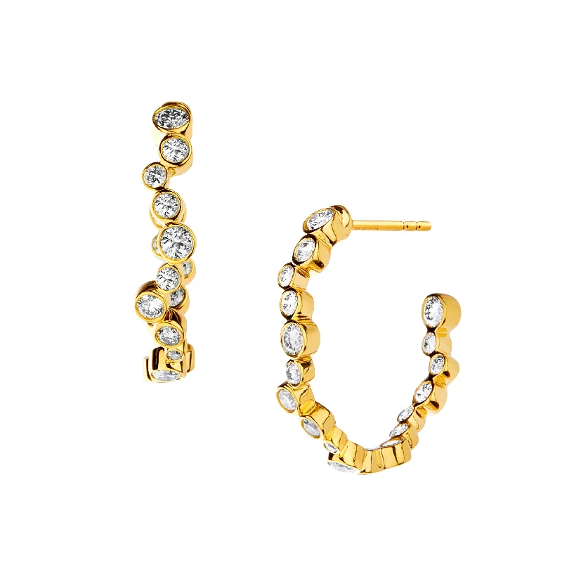 Seasonal Jewelry Sale – Upgrade Your Collection Diamond Cluster Oval Hoops