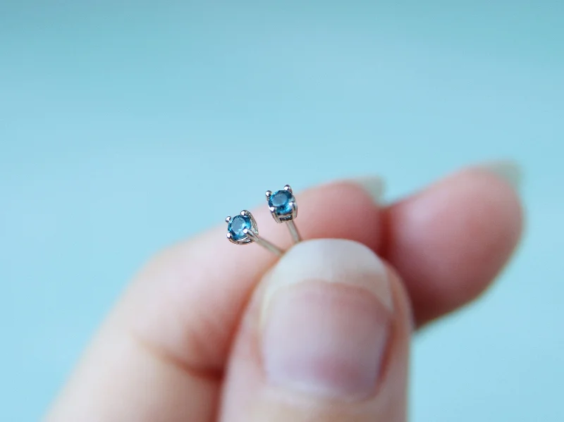 Exclusive Jewelry Offers – Shine For Less London Blue Topaz Stud Earrings