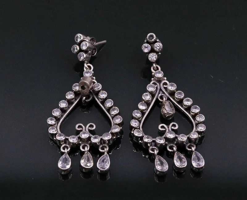 Fashion-Forward Jewelry At Exclusive Discounts Amazing modern stylish 925 real silver handmade drop dangle stud earring excellent cubic zircon girls party jewelry, drop dangle india s729 Fashion-Forward Jewelry At Exclusive Discounts Amazing modern stylish 925 real silver handmade drop dangle stud earring excellent cubic zircon girls party jewelry, drop dangle india s729
