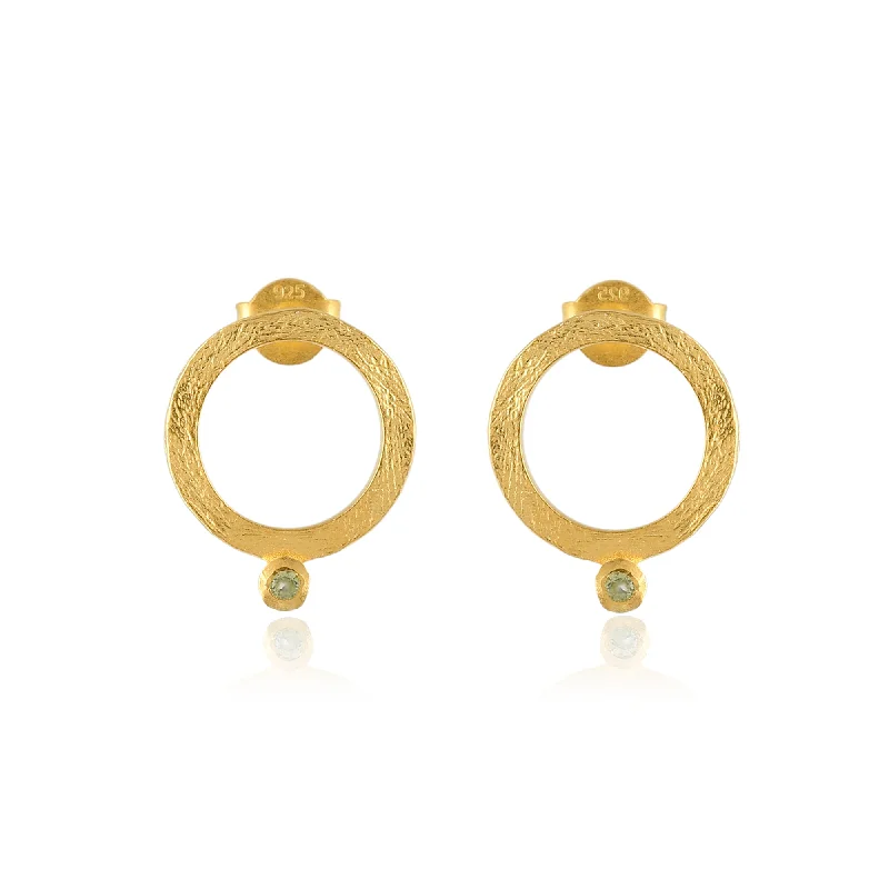 Glamorous Jewelry, Glamorous Deals – Shop Now Blue Topaz Textured Ring Earrings