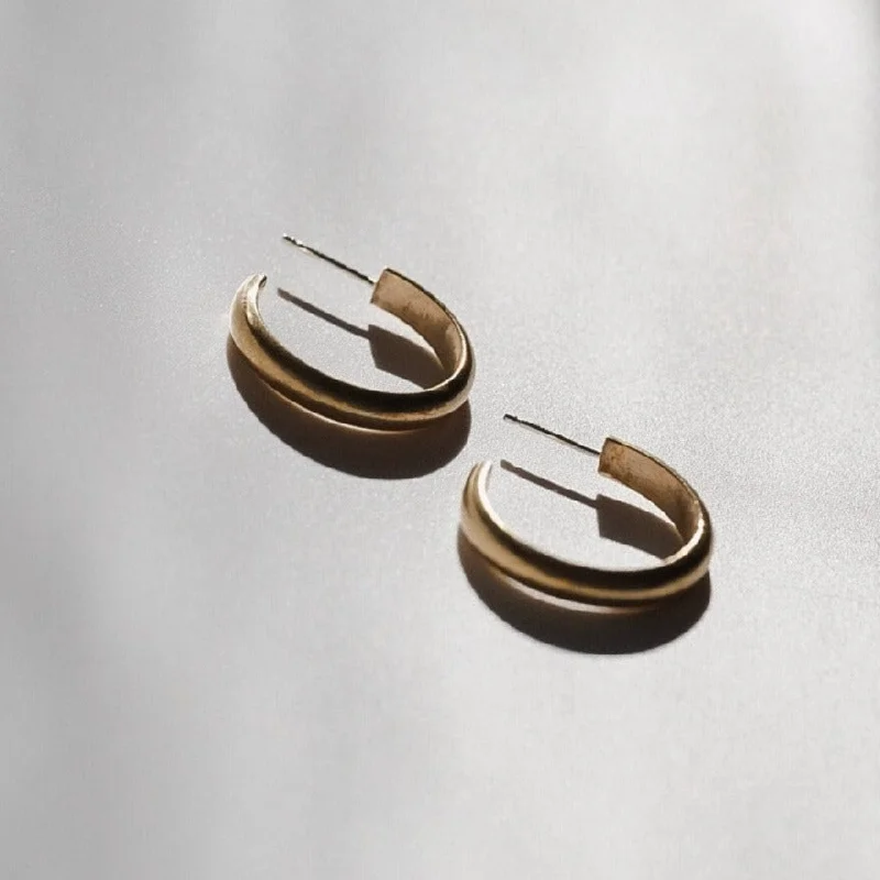Limited-Stock Jewelry Sale – Once It's Gone, It's Gone Brass Chunky Hoop Earrings