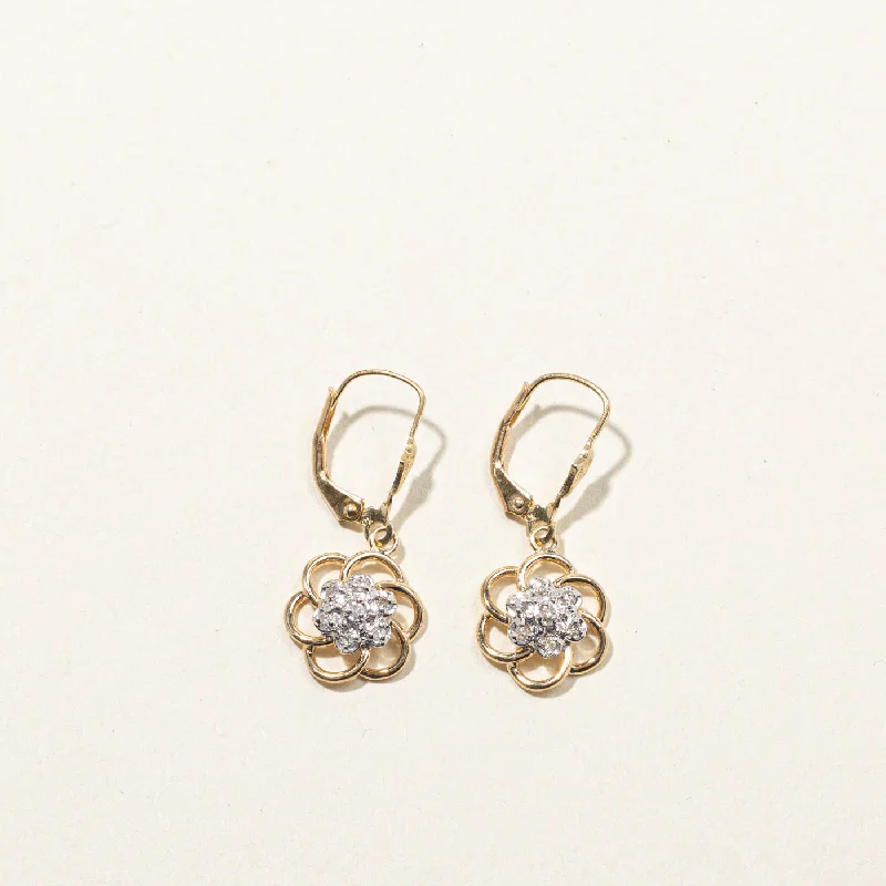 Unique Jewelry Designs Now At Discounted Rates Cluster Diamond Earrings | 0.14ctw |