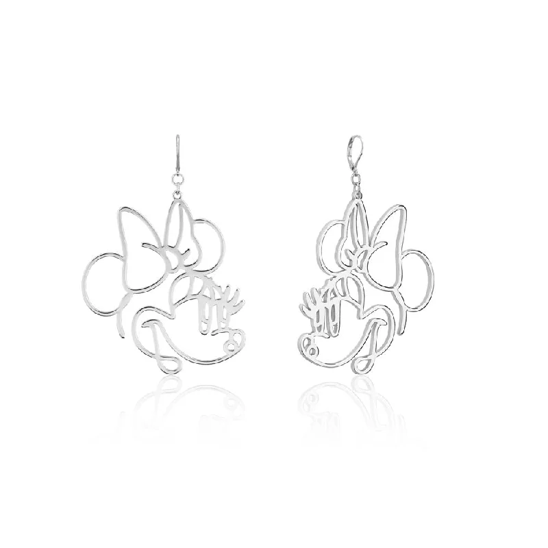 Limited Stock On Premium Jewelry At Low Prices Disney Stainless Steel Minnie Mouse Wire Style 50mm Drop Earrings