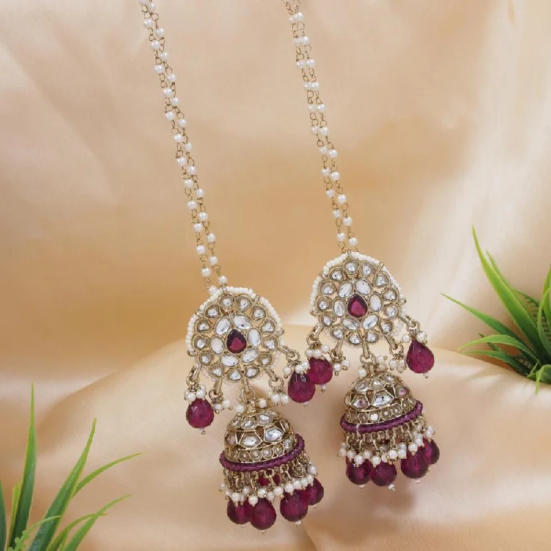 Special Sale On Handcrafted Jewelry – Shop Today Etnico Gold Plated Traditional Kundan & Pearl Jhumka Earrings With Pearl Earchain For Women (E3262Wi) Special Sale On Handcrafted Jewelry – Shop Today Etnico Gold Plated Traditional Kundan & Pearl Jhumka Earrings With Pearl Earchain For Women (E3262Wi)