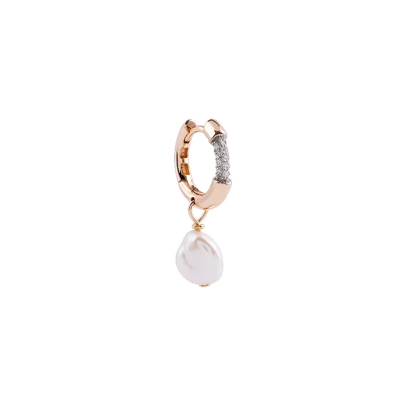 Bohemian-Inspired Jewelry For Free-Spirited Fashion Explorer Pearl Dangling Hoop Earring