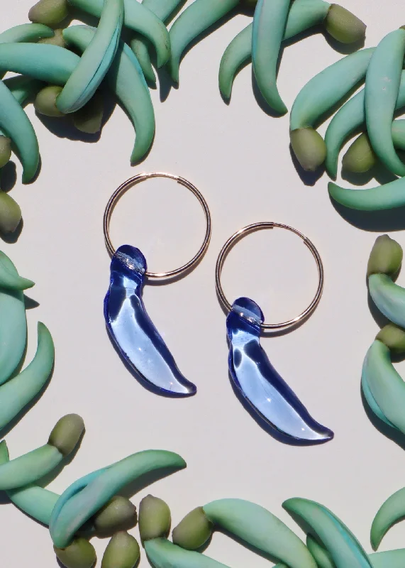 Once-A-Year Jewelry Sale – Grab Your Favorites Now Blue Jade Bud Hoop Earrings