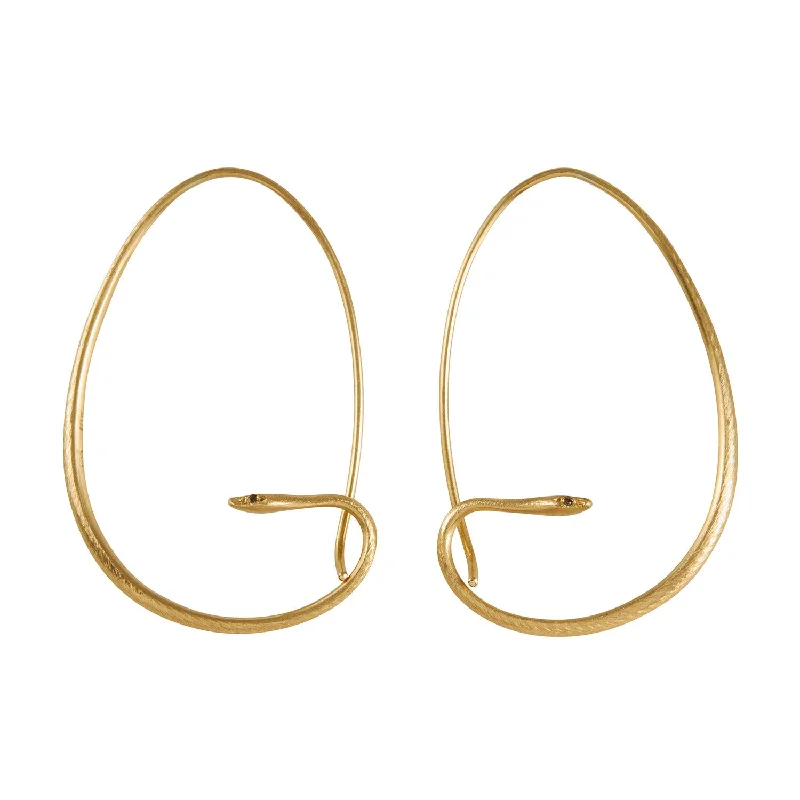 Huge Savings On Timeless Jewelry Collections Gabriella Kiss 18k Small Snake Hoops with Diamond Eyes Huge Savings On Timeless Jewelry Collections Gabriella Kiss 18k Small Snake Hoops with Diamond Eyes