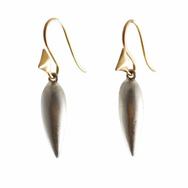 Get Your Favorite Jewelry At The Best Price Gillian Conroy 14kt Thorn Matte Hooks w/ Silver Elongated Bud Drops Get Your Favorite Jewelry At The Best Price Gillian Conroy 14kt Thorn Matte Hooks w/ Silver Elongated Bud Drops