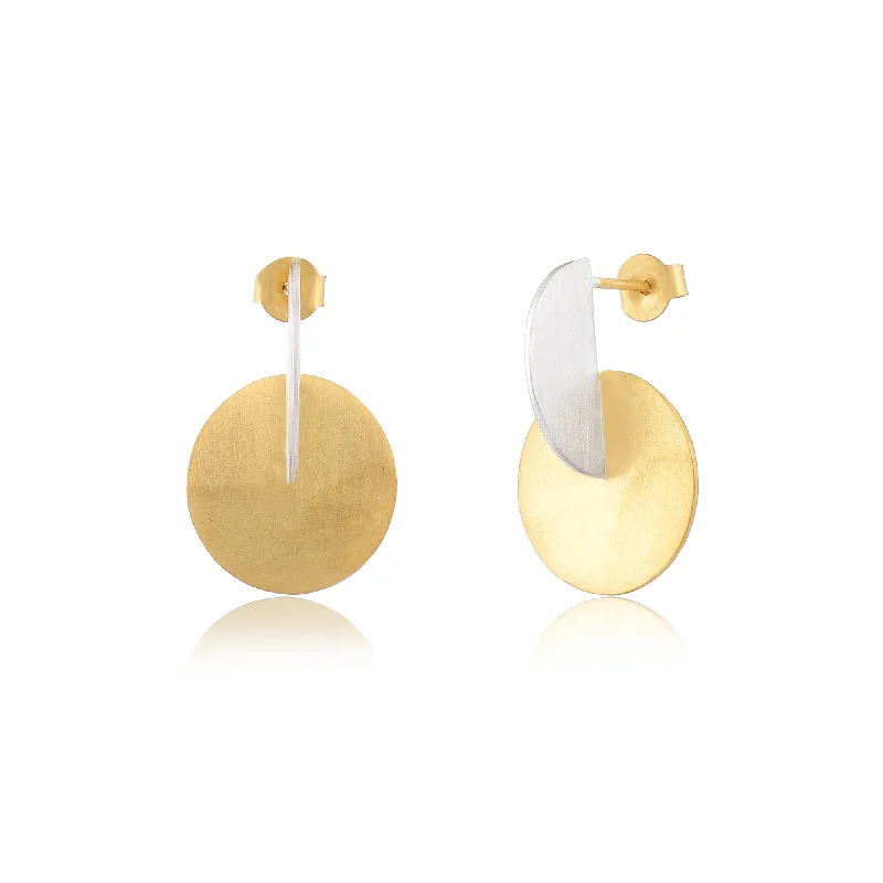 Make Your Outfit Shine With Discounted Jewelry Gold Silver Circle Earrings