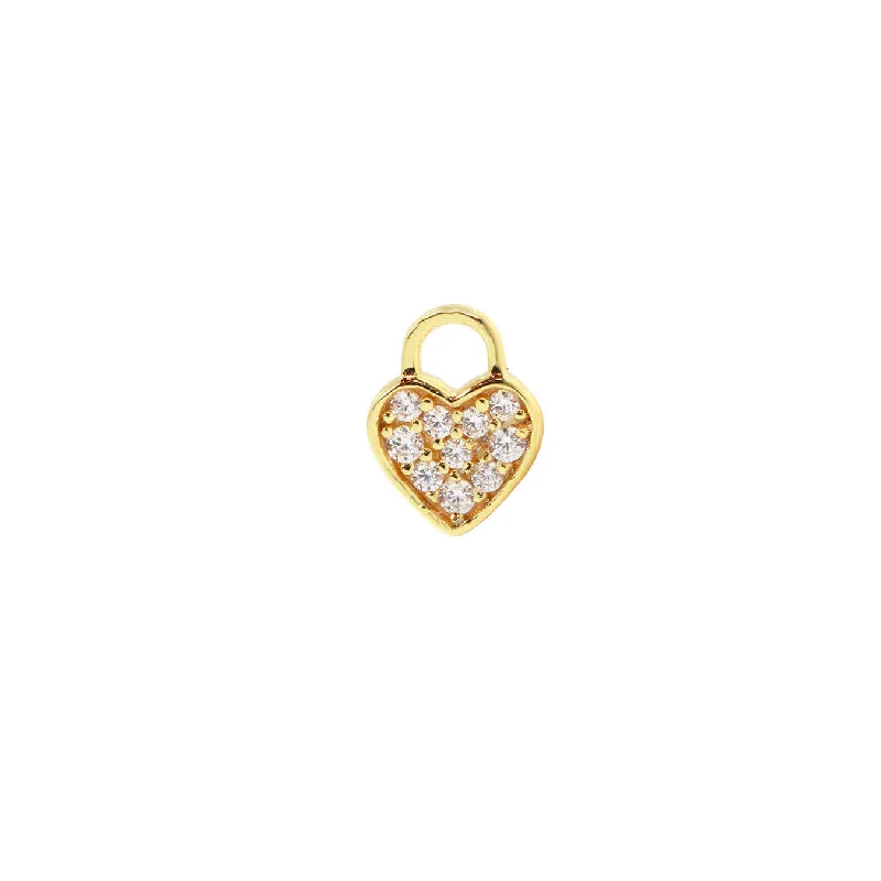 Luxury Meets Affordability – Jewelry Sale Live Now Heart Crystal Hoop Earring Charm