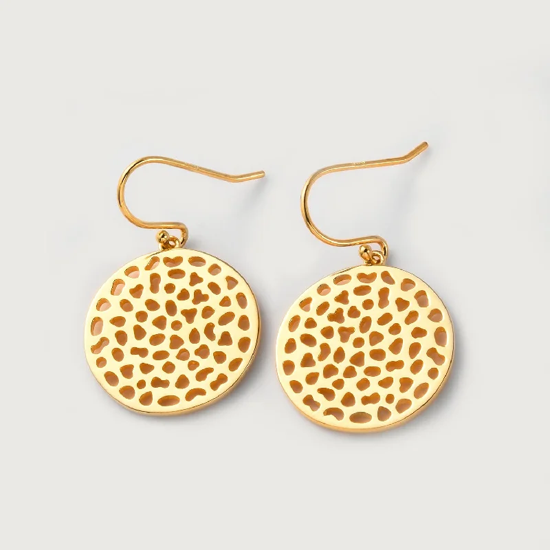 Limited-Time Offer On Elegant Jewelry Pieces Lattice Disc Drop Earrings