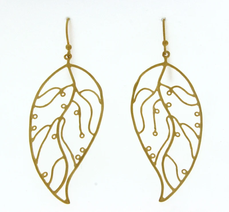 Your Perfect Accessory Now At The Best Price Leafy Gold Elegance Earrings