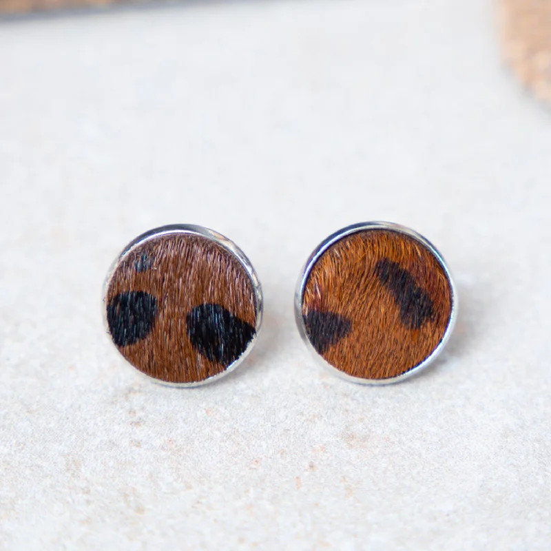 Shine Bright With Our Special Jewelry Promotions Love in a Little Stud Earrings, Brown Leopard Shine Bright With Our Special Jewelry Promotions Love in a Little Stud Earrings, Brown Leopard