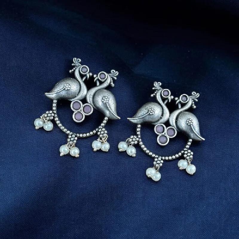 Luxury Meets Affordability – Jewelry Sale Now Live Maharani Jewels Silver Plated Pota Stone Peacock Dangler Earrings Luxury Meets Affordability – Jewelry Sale Now Live Maharani Jewels Silver Plated Pota Stone Peacock Dangler Earrings