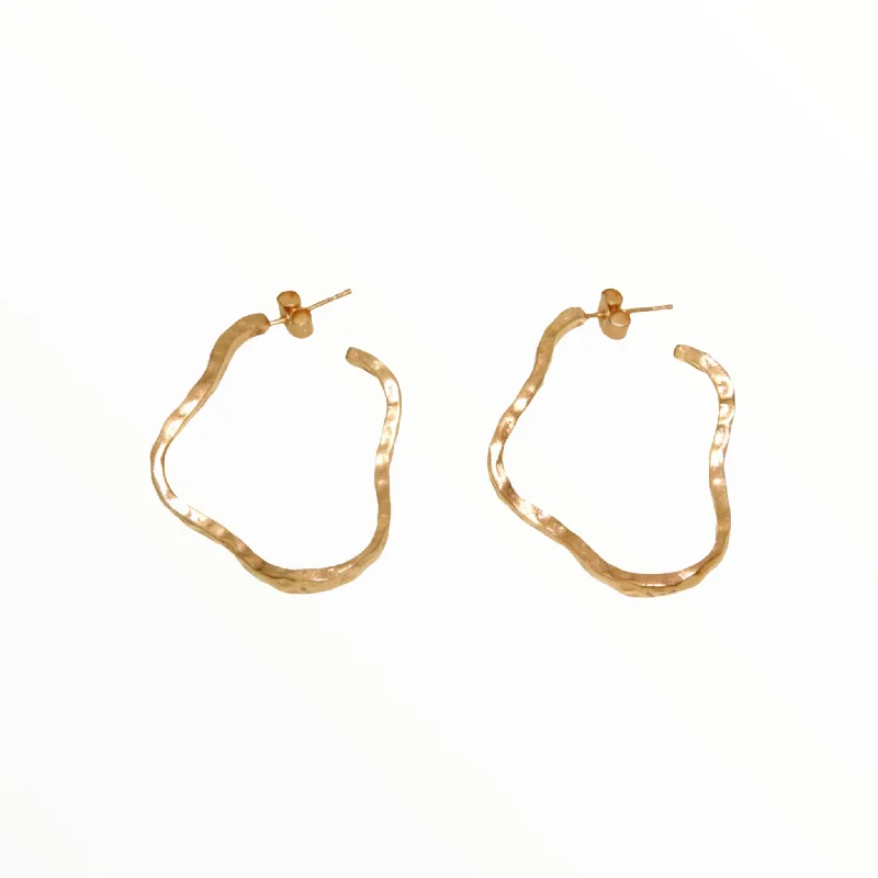 Best Jewelry Sale Prices – Limited-Time Offer Matt Gold Curly Hoop Earrings