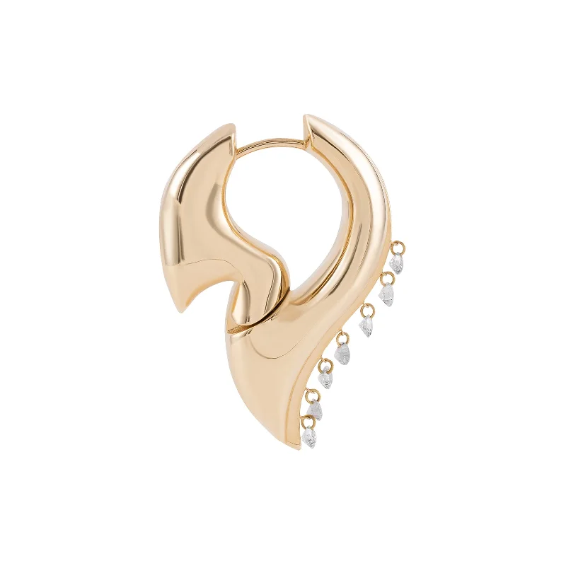 Stunning Jewelry At A Fraction Of The Price Maxi Flare Hoop Earring
