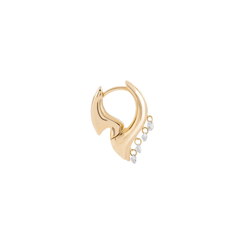 Chic And Stylish Jewelry At Exclusive Prices Mini Flare Hoop Earring