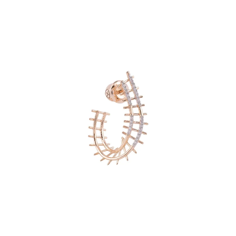 Premium Jewelry At Promotional Prices – Shine Today Mini Railway Hoop Earring