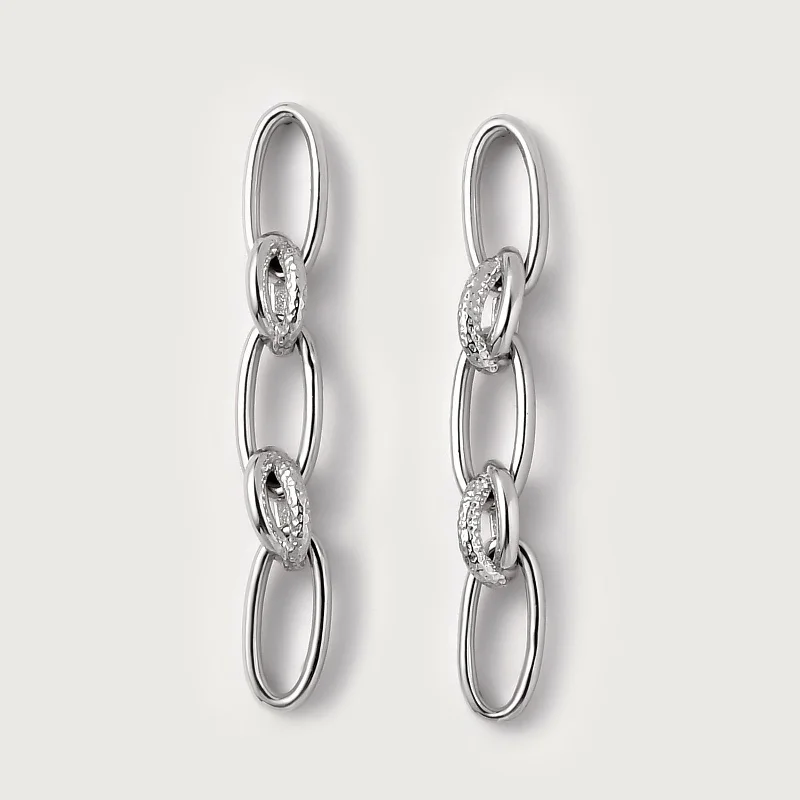 Jewelry Clearance Sale – Final Reductions Ocean Double Link Drop Earrings